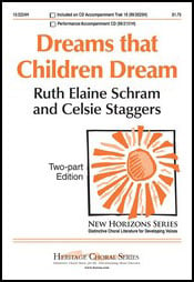 Dreams that Children Dream Two-Part choral sheet music cover Thumbnail